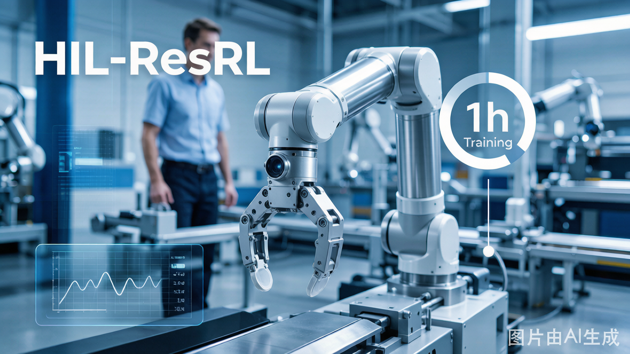 HIL-ResRL:1小时真机强化学习微调成功率突破95%,具身智能落地门槛大降