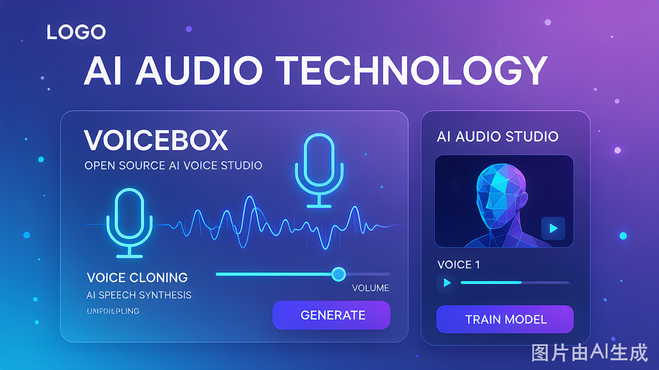 Voicebox AI语音工作室功能示意图